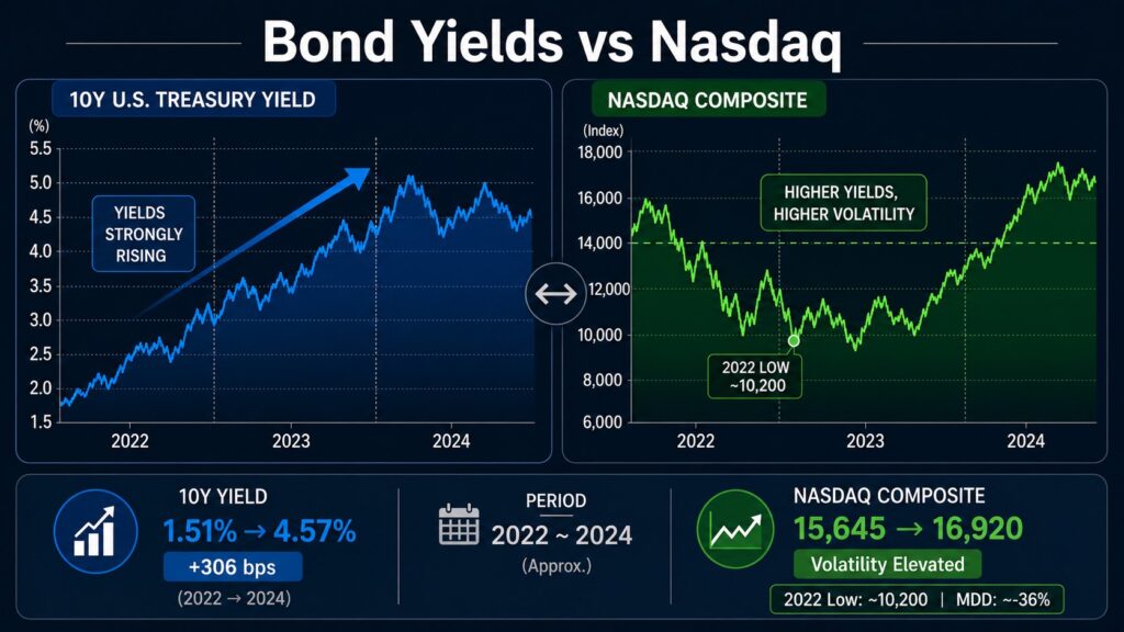 Nasdaq Volatility During Rising U.S. Treasury Yield Periods