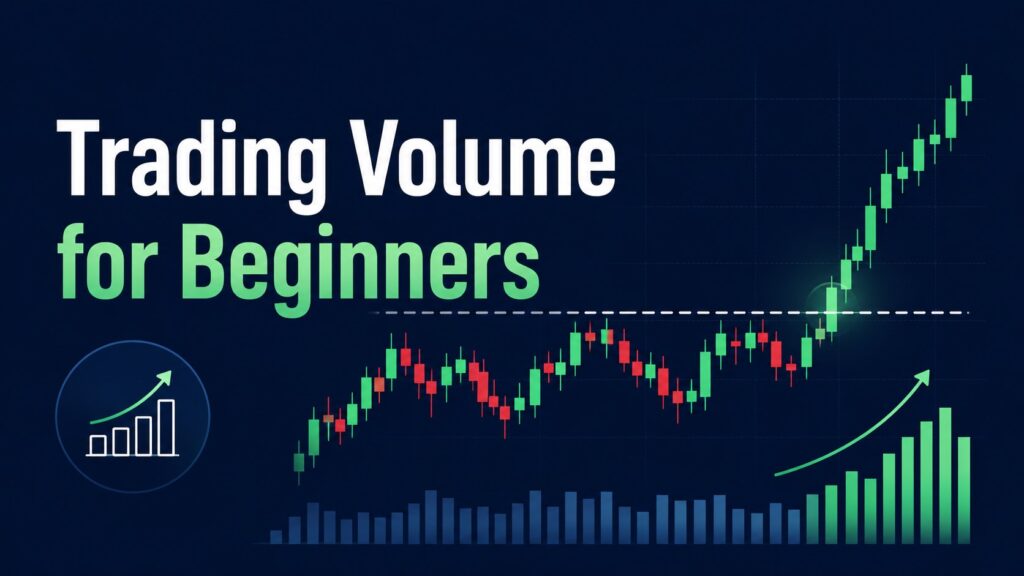 Trading volume for beginners with price action and volume bars