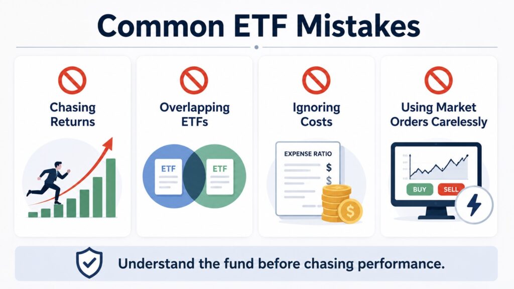 Common ETF investing mistakes beginners should avoid
