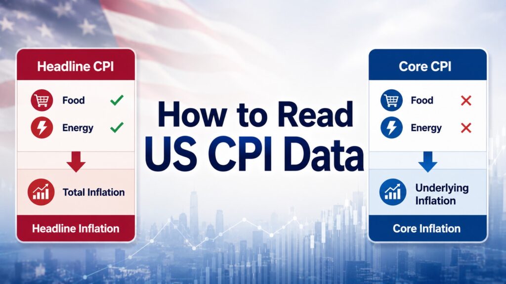 Headline CPI versus Core CPI comparison for beginner investors