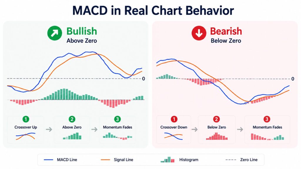 MACD zero line comparison