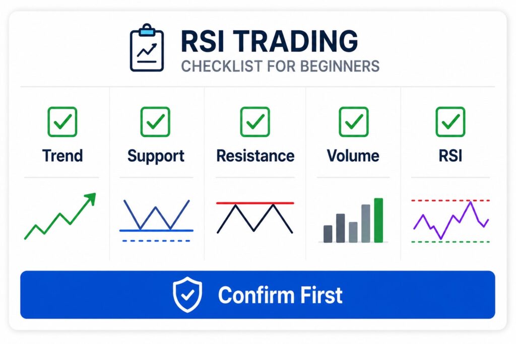 RSI trading checklist for beginners