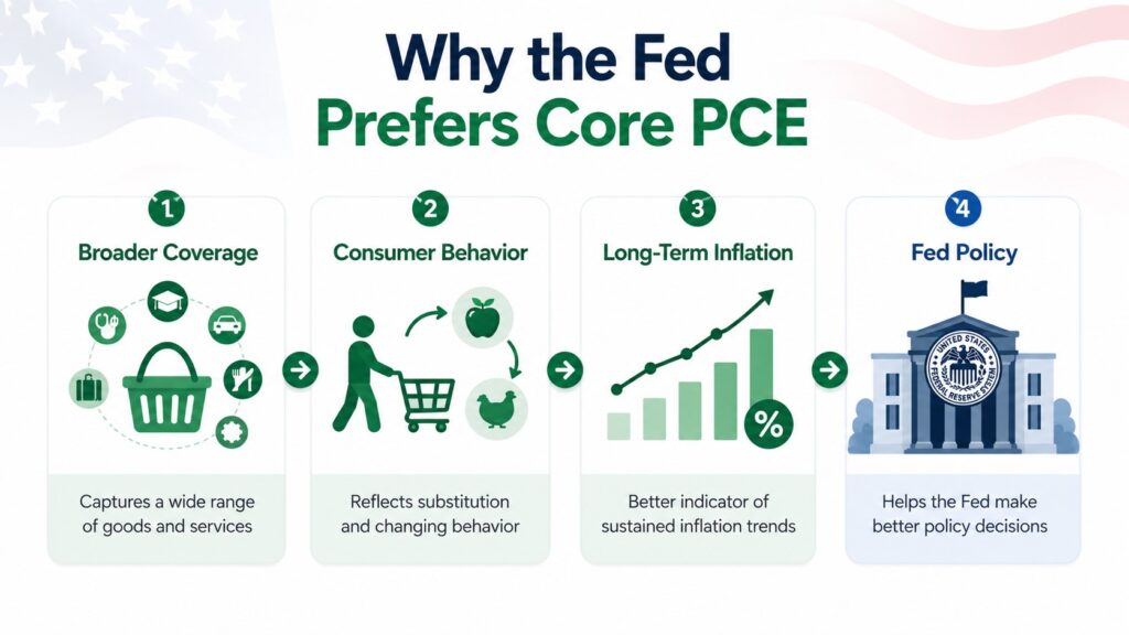 Why the Federal Reserve prefers Core PCE over CPI for monetary policy decisions