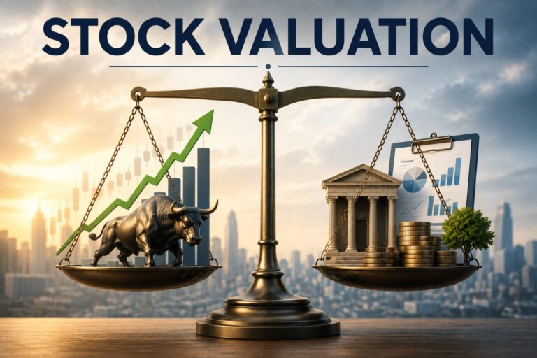 Stock Valuation for Beginners illustration comparing stock price with underlying business value