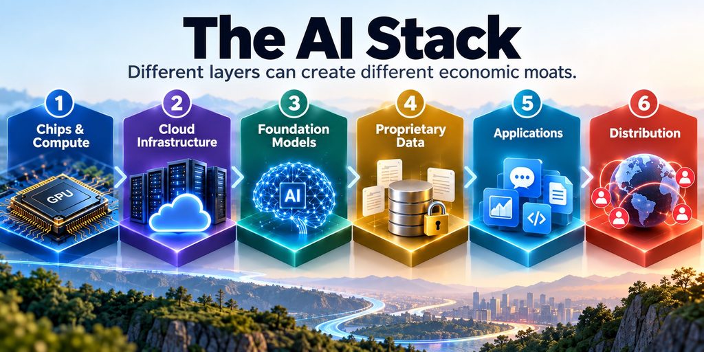 AI monopoly potential across chips cloud models data applications and distribution
