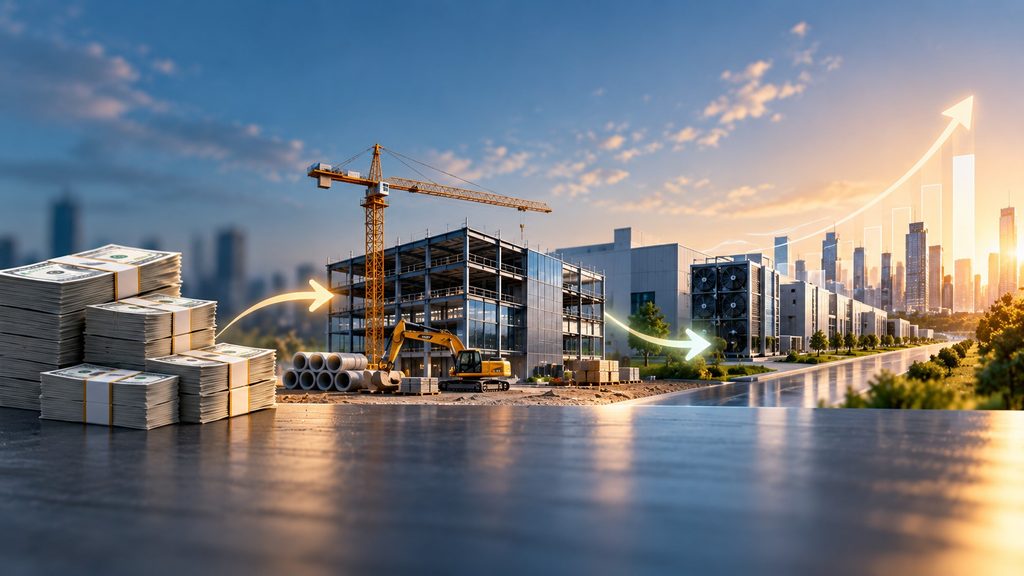 Capital spending converting current cash into productive assets with uncertain future returns