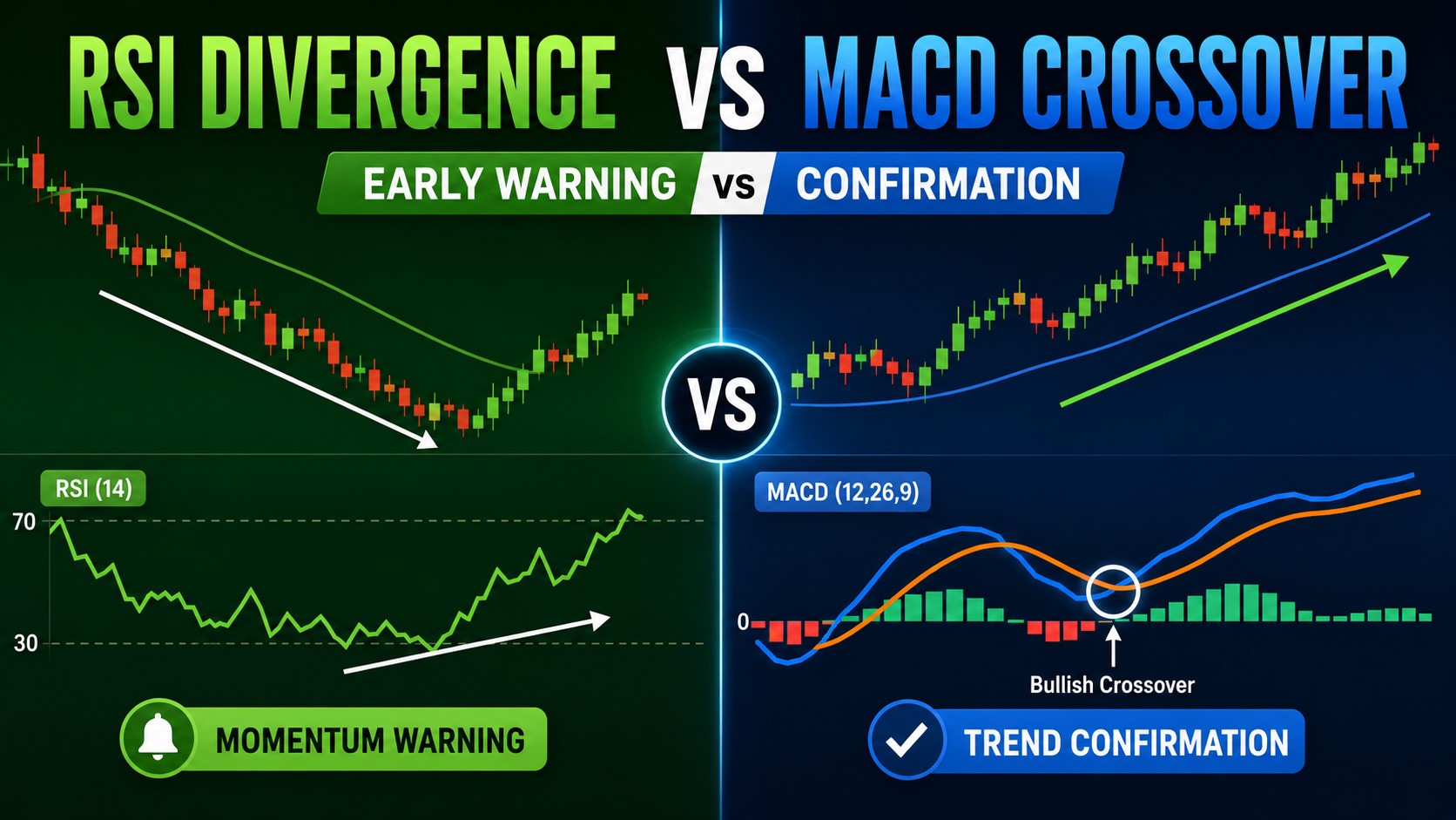 RSI Divergence vs MACD Crossover: Which Is More Reliable for Trading?